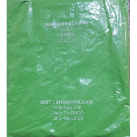 HOLI HERBAL COLOUR FLOROCENT GREEN  BHAGYALAKSHMI - APPROX 200 GMS / 7 OZ