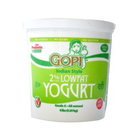YOGURT / DAHI LOW FAT 2 % GOPI - 1.81 KG / 4 LBS*